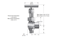 Angle U16 Series Needle Valves - dimensions