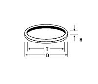 Bonded Seals - dimensions