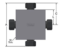 KBMP7 MPI™ Union Cross - dimensions