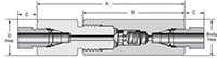 MAC and MACB Check Valves - dimensions