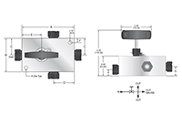 MAGV Series Single Block and Bleed Gauge Valve - dimensions