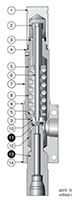 MARSA Series Metal Seat Relief Valve (Factory Set)