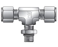 Male Branch Tee SAE Straight Thread for fractional tube