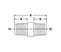 Male Close Nipple MCN - dimensions