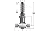 NM Series Metering Valves - dimensions