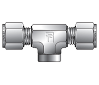 NPT Female Branch Tee for metric tube