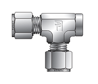 NPT Female Run Tee for metric tube