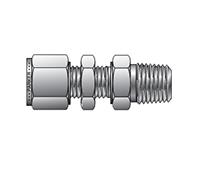 NPT Male Bulkhead Connector for metric tube