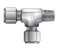 NPT Male Run Tee for metric tube