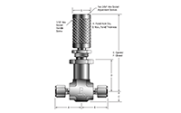 NS Series Metering Valves - dimensions