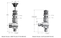 RL4 Series Relief Valves - dimensions