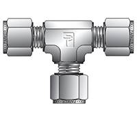 Union Tee for metric tube