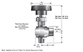 Angle V12 Series Needle Valves - dimensions