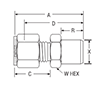 Buttweld Connector for fractional tube – dimensions