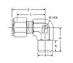 Buttweld Elbow for fractional tube – dimensions