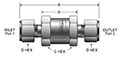 C Series Check Valves - dimensions