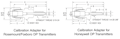 DP Transmitter Calibration Adapter for fractional tube - dimensions