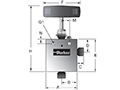 MAN Series 2-Way Angle Valve - dimensions