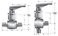 Manual Toggle Valves – dimensions