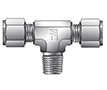 NPT Male Branch Tee for metric tube