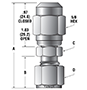 PG Series Purge Relief Valves - dimensions